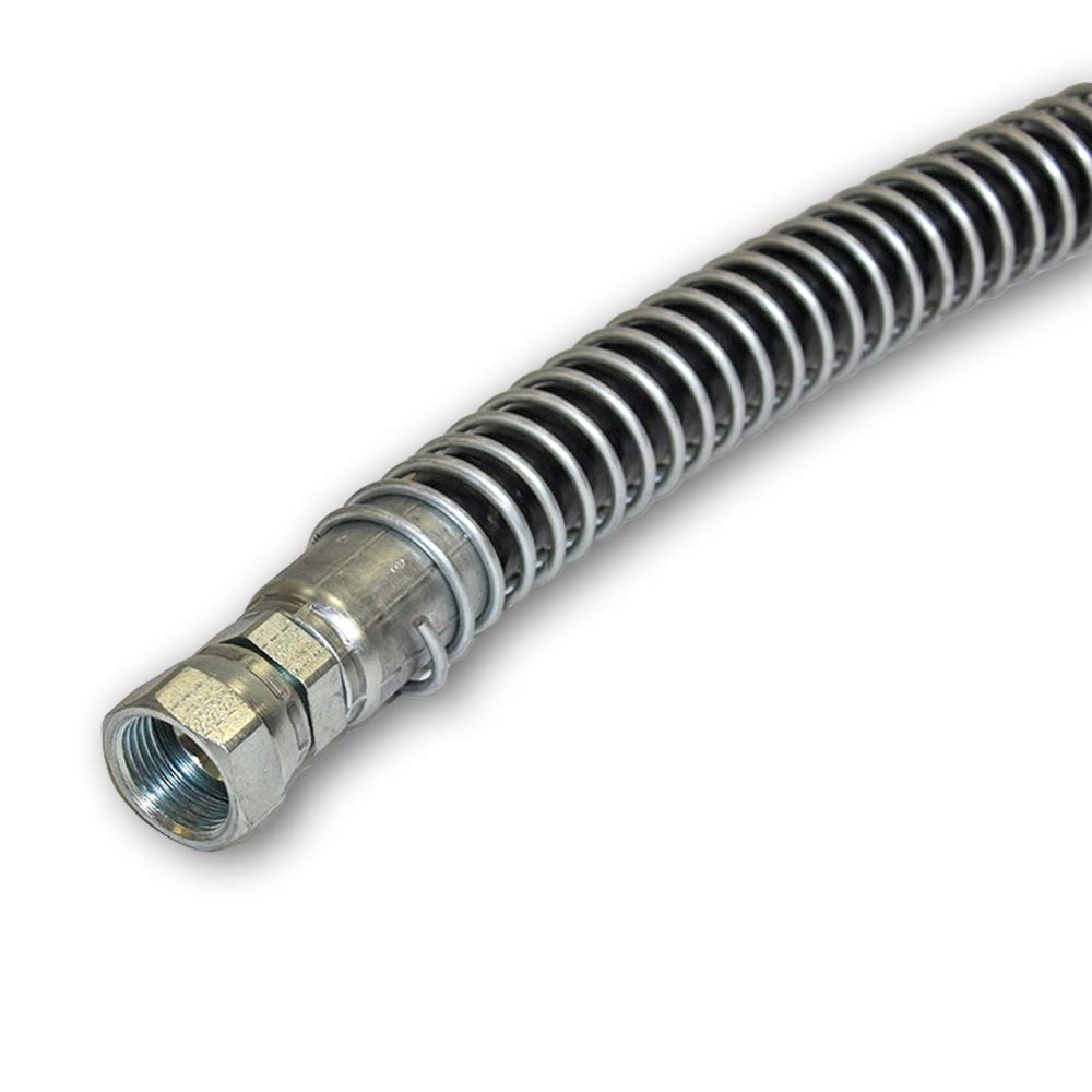 Electriduct 1.5" Steel Spring Guard Flexible Pipe Hose Protector Metal Spiral Wrap Armor Cover - 41mm - 25 Feet