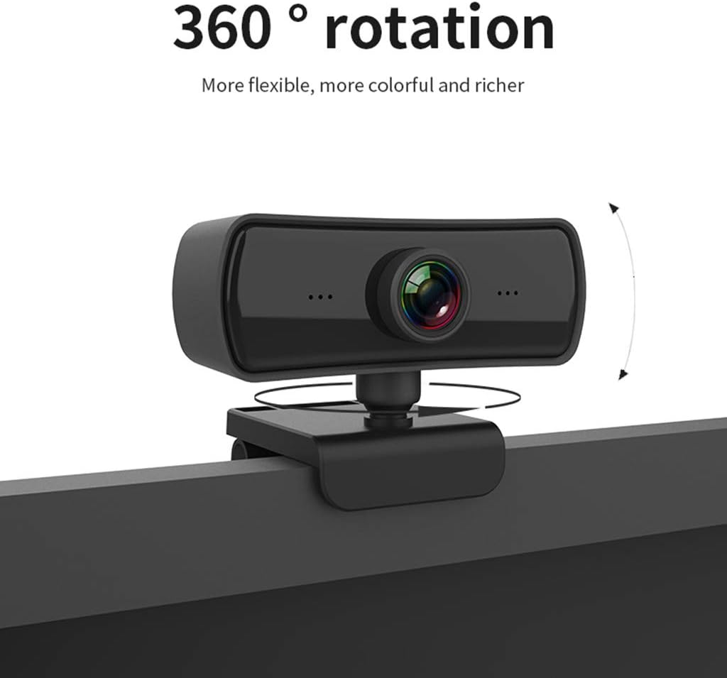 BaoFufc 2040x1080P 2K Webcam with Microphone for Desktop Laptop Computer Meeting Streaming Camera USB Cover