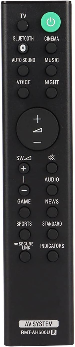 Smartby RMT-AH500U Remote Control Compatible with Sony Soundbar & AV System