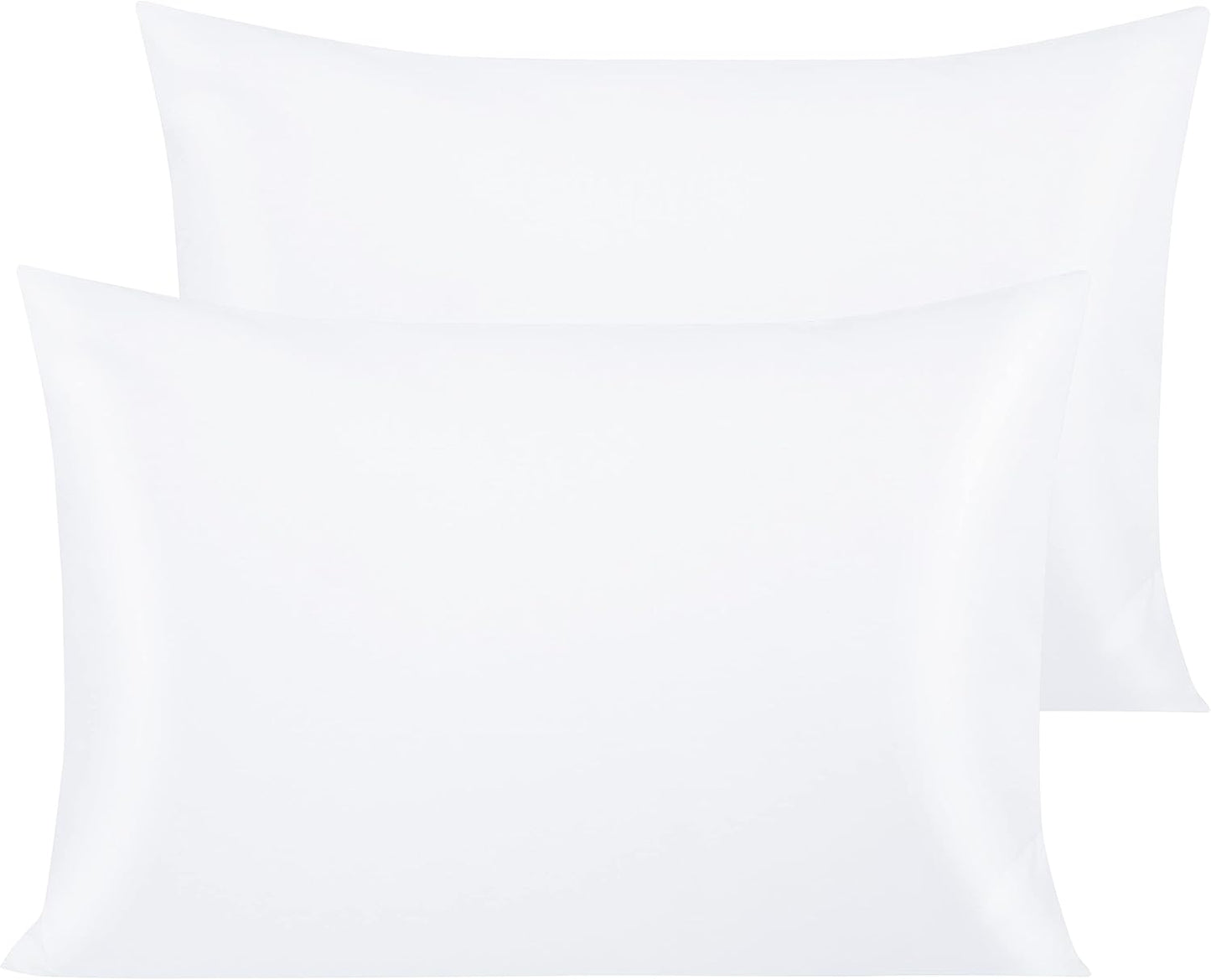 NTBAY Egyptian Cotton Pillowcases - Soft & Breathable 500 Thread Count | Set of 2, 20x30 Inches, White