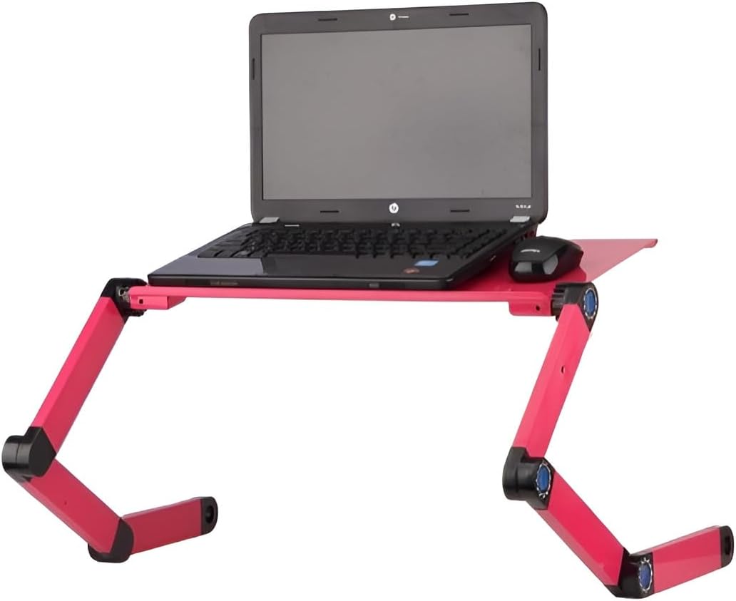 (420 260mm, Adjustable Laptop Computer Lap Desk Portable Multifunctional Cooling Ergonomic Vented Table TV Bed Tray
