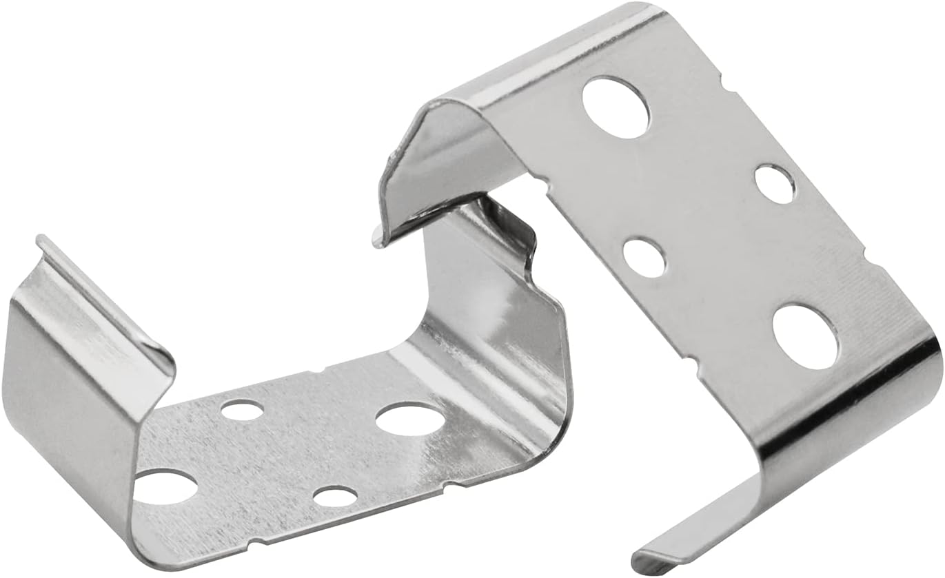 ZZLZX 6PCS 9-Volt Metal Battery Clips Battery Holder Clip AA Double Battery Holder Fixing Clip Instrument Battery Clips