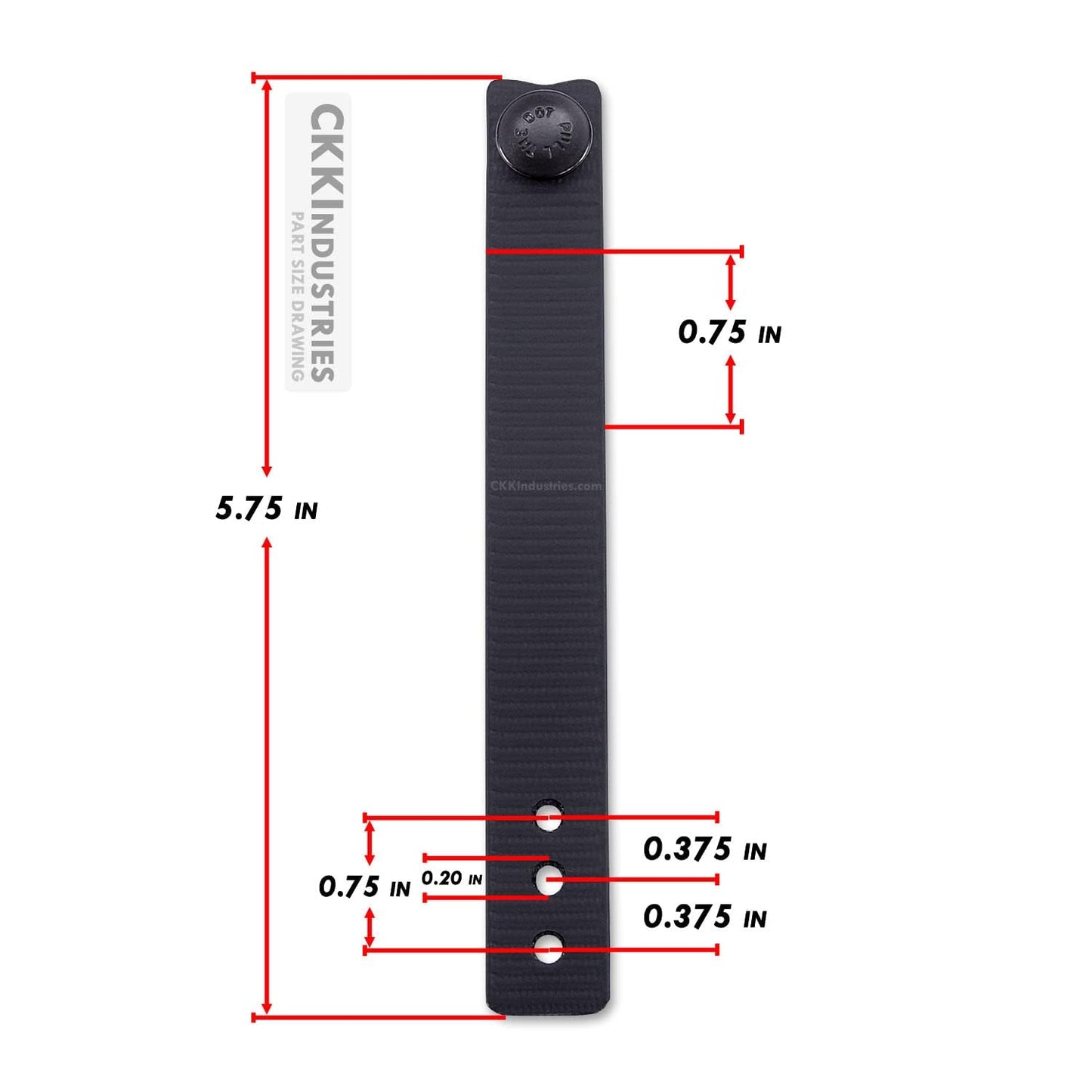 IWB Soft Belt Loops - Black – w/Heavy Duty Rubberized Nylon Pull-The-Dot Security Snaps & Mounting Hardware - Holster Loops for IWB Carry - (Fits 1.25" to 2.00" Belts (Adjustable) - (Pair)