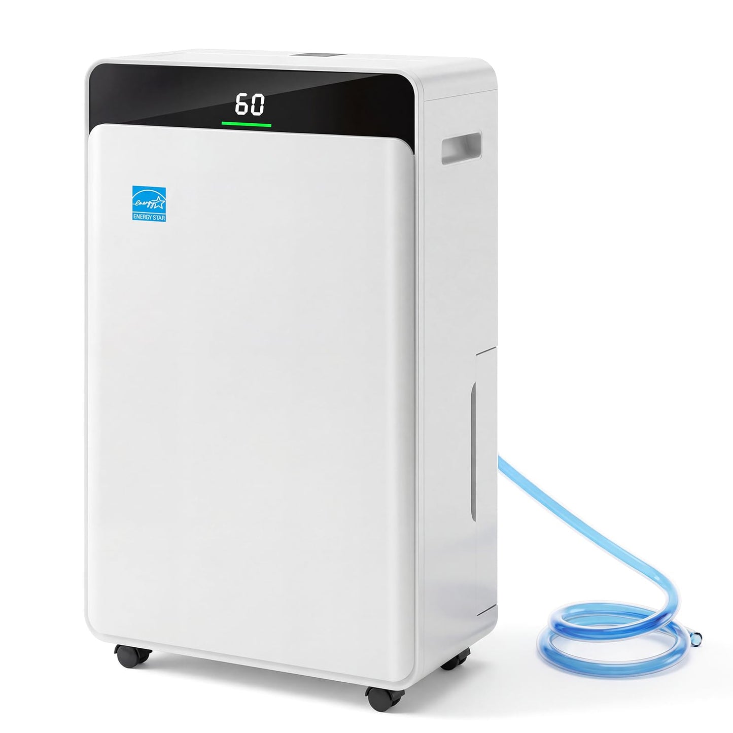 Ludatido 2026 Upgraded ENERGY STAR Dehumidifier, 80 Pint/Day, 5000 Sq.Ft for Whole Home & Basement, 1.72 Gal Tank, 35dB Quiet, Child Lock, Sleep/Fan/Dry Modes, 24H Timer & Auto Continuous Drain
