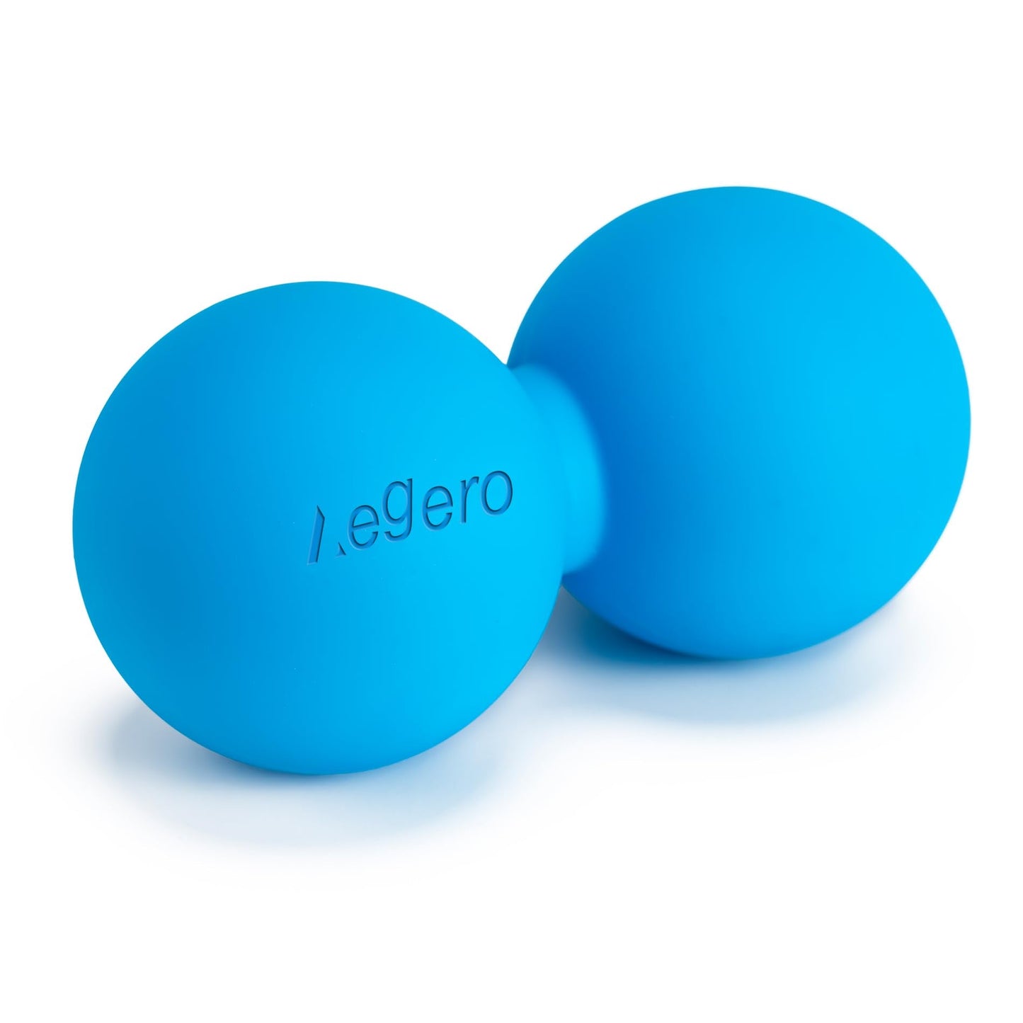Aegero Peanut Massage Ball-Double Lacrosse Massage Ball, Mobility Ball for Myofascial Release,Yoga Therapy,Trigger Point Therapy,Muscle Knots and Acupoint Massage (Blue Firm Ball)