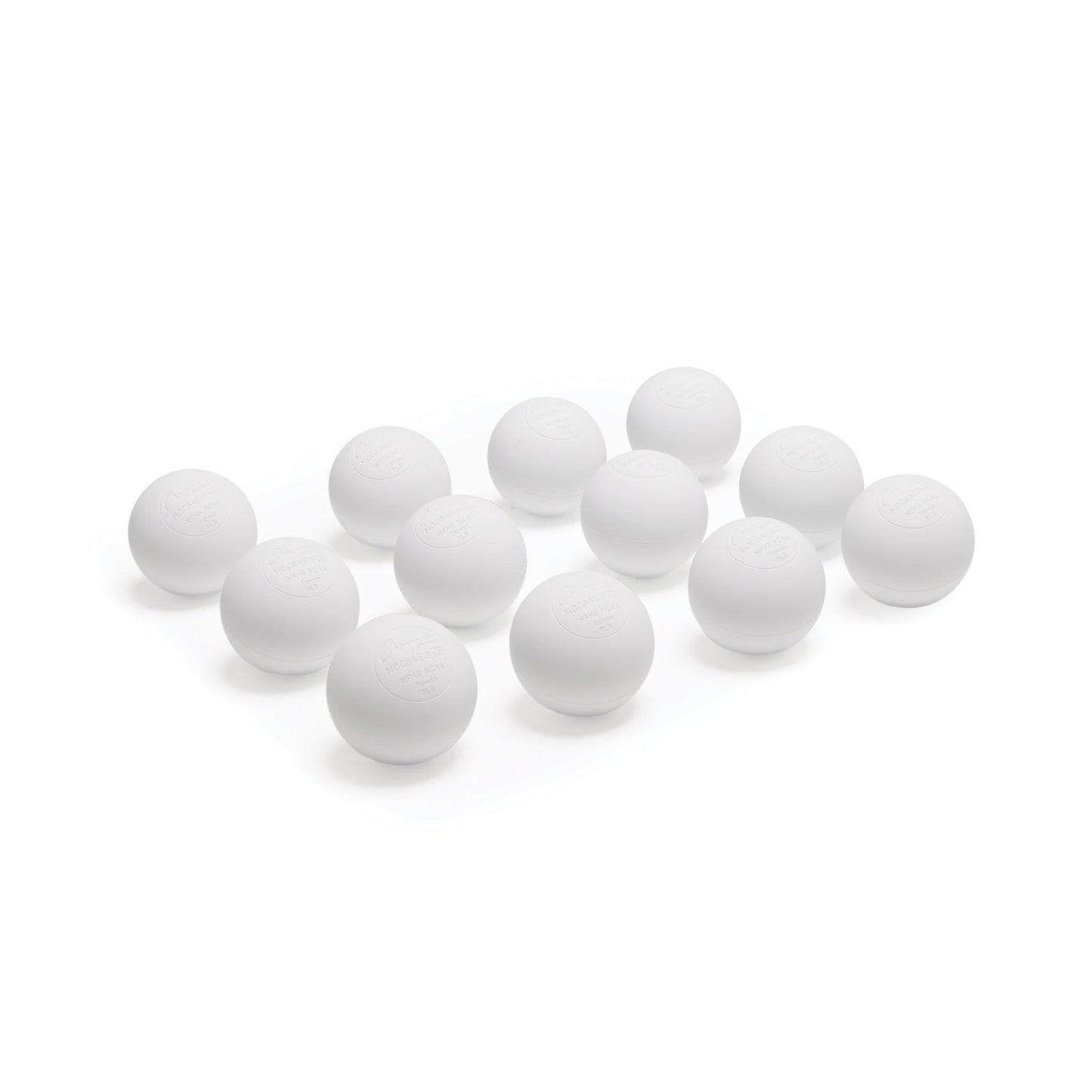 Champion Sports Lacrosse Balls – Official Size Equipment for Professional, College & High School Games, Practices & Recreation, NOCSAE, NCAA, NFHS & SEI Certified, 12-Pack, White