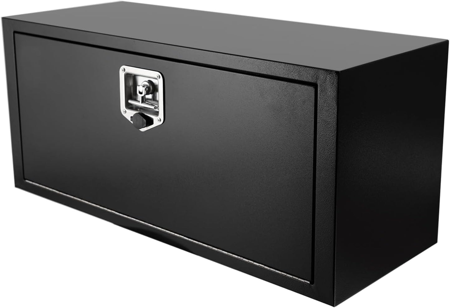 MOVECOM 30 Inch Truck Tool Box,T-Handle Lock Heavy Duty Steel Storage Tool Box, Tool Chest Organizer w/Lock and Keys, For Pickup, Truck Bed, RV, Trailer, Waterproof Box, Durable 30"x 14"x 16" Black