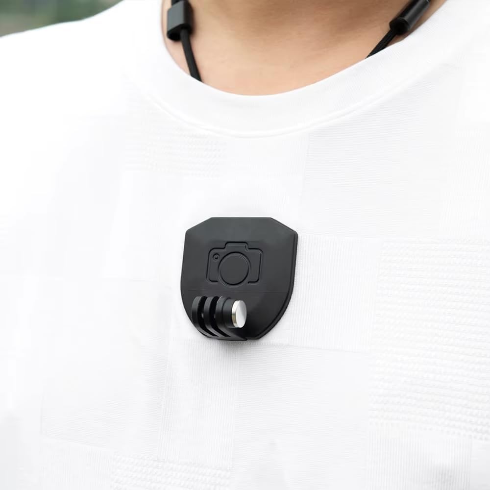 Reflex Camera 360 Magnetic Chest Mount Compatible with Go Pro, DJI, Insta | Quick Release Action Camera Holder