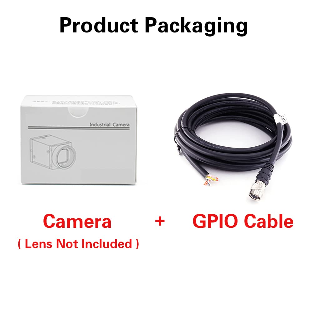 HTENG VISHI GigE Ethernet 1.3MP 1/2" Color Industrial Camera Machine Vision Global Shutter C-Mouth Camera Sensor 1280X1024 91FPS