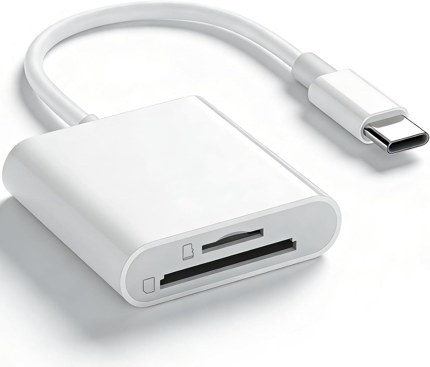 wtyixs 2 16/15/iPad/Mac/MacBook/Laptop USB C SD Card Reader, Type C Card Reader with SD MicroSD Slots SD Card Memory
