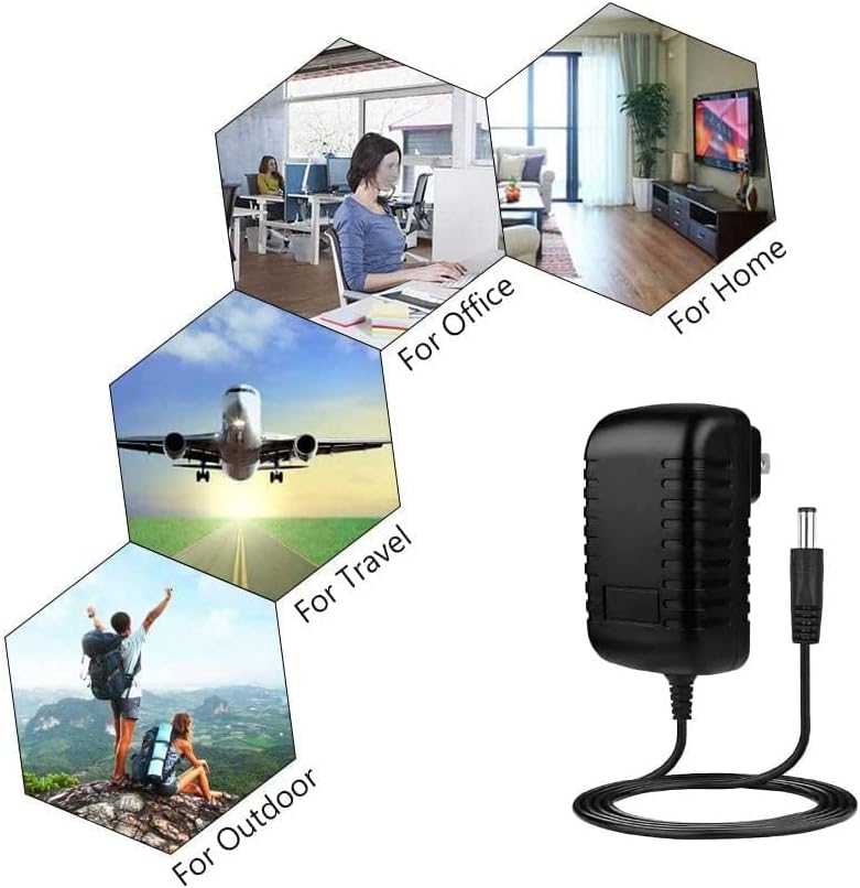BestCH WD00AVN WDAVN00B WD00AVP WDAVP00B Beatch Compatible Replacement AC Adapter Charger for WD HD Media Player Power