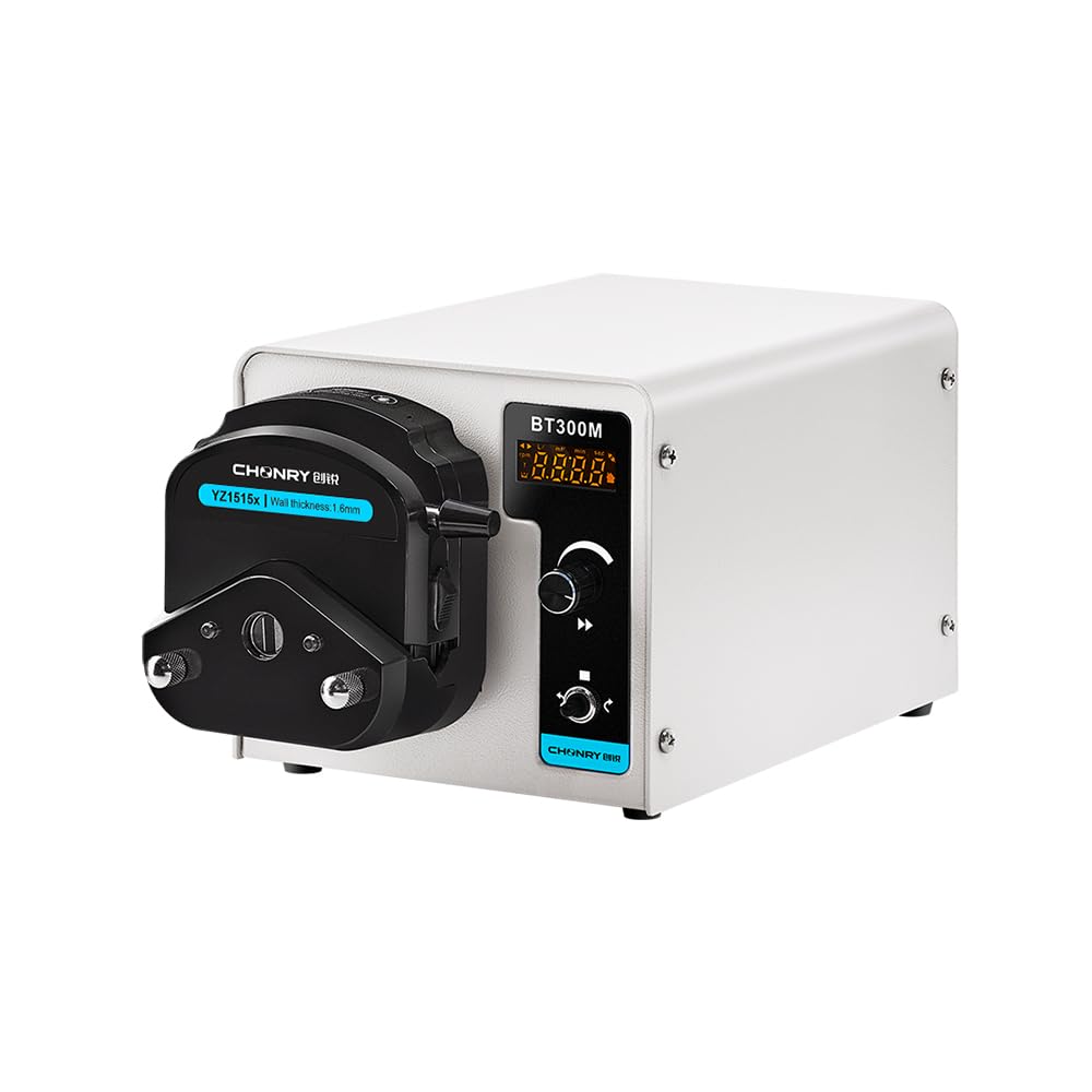 BT300M/YZ1515x Peristaltic Pump Stepper Motor Max Flow Rate 0.007-1140/min Liquid Transfer Pump Dosing Pump for Solvent Extractio Laboratory Reactor 110V-220V (110V)