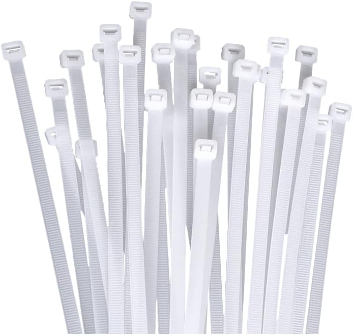 Generic 100 11 pieces of nylon zip ties, double-sided toothed, with a tensile strength of pounds, adjustable