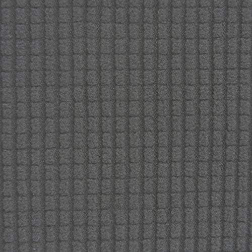 Easy-Going Stretch Sofa Slipcover - Soft Elastic Bottom Furniture Protector in Dark Gray, Small Checks