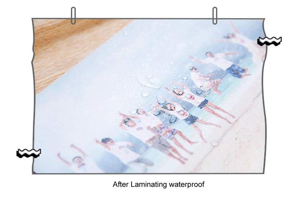 INTBUYING Cold Lamination Kit, Manual Cold Roll Laminator and 36 Inch Manual Rotary Paper Trimmer with Luster Vinyl Cold Lamination Film