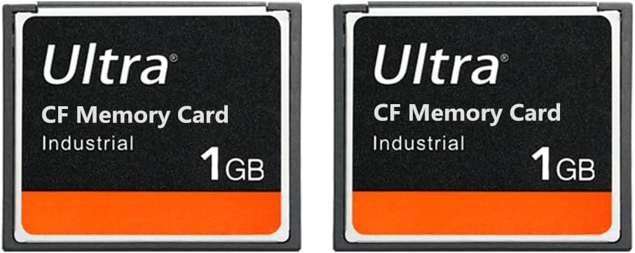 LILIWELL 1GB 1GB (2 Pack) Ultra CF Memory Card Industrial CF Card for SLR Camera Card Designed for Photographers