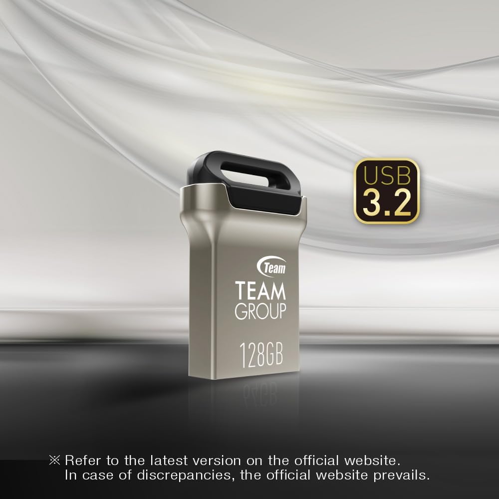TEAMGROUP C162 256GB 3.2 1 3.1/3.0 140MB/s TC1623256GB01 USB Gen USB Mini Fits Metal Read Flash Thumb Drive External