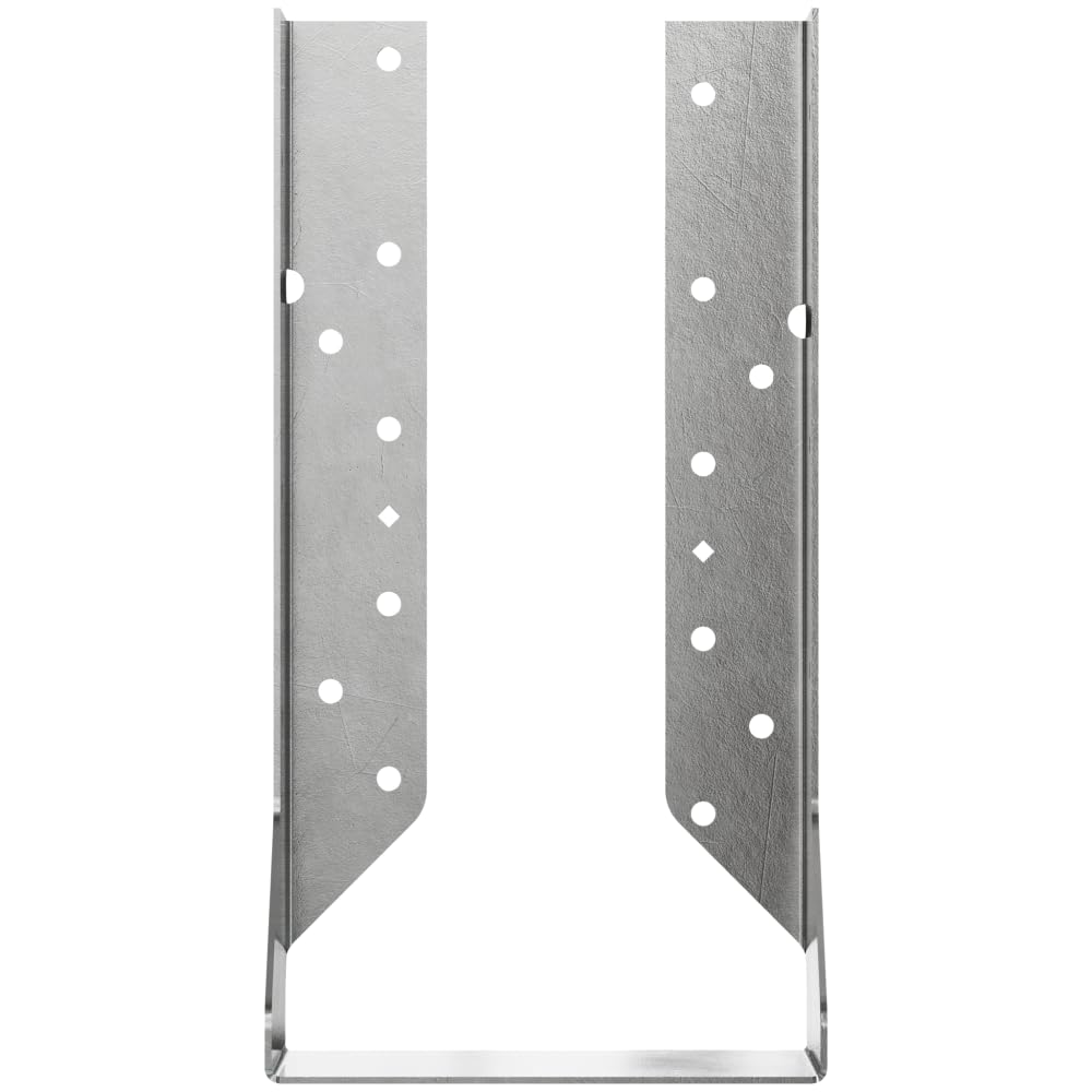 Simpson Strong-Tie HUCQ612SS-SDS HUCQ Stainless-Steel Heavy Face-Mount Concealed-Flange Joist Hanger for 6x12 w/ Screws