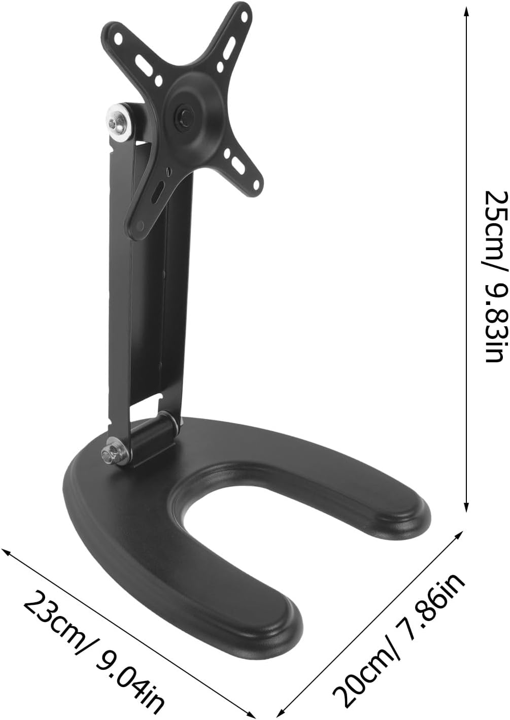 Yardwe 14-27 Inch Universal Tv Holder Stand for LCD LED Screens, Plastic Tabletop Base Pedestal, No-Drill Tv Mount