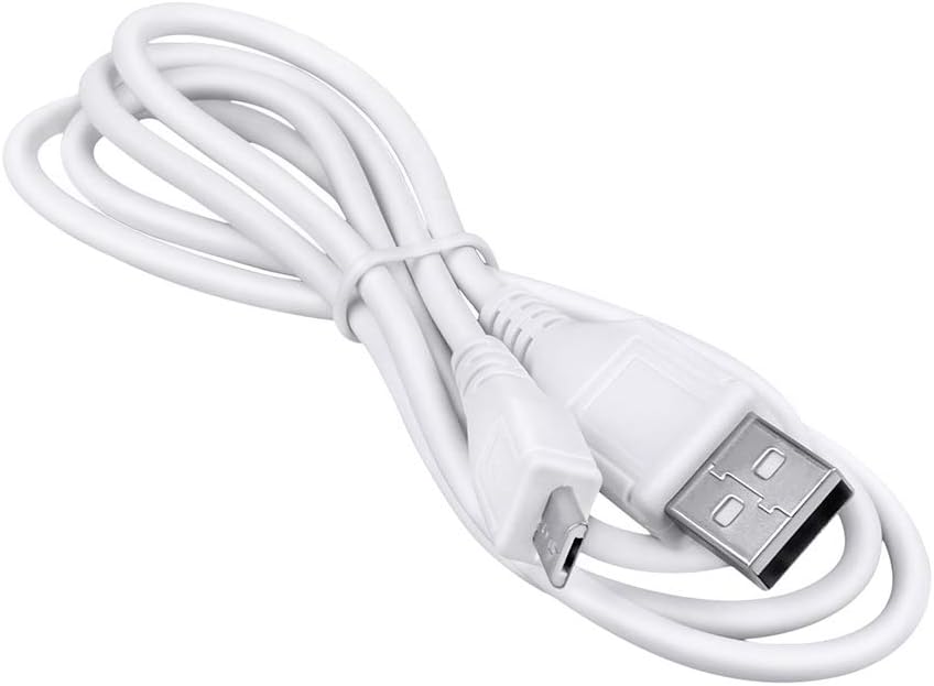 J-ZMQER 5ft S-100 White Micro USB Power Charging Cord Cable Lead Compatible with Sound Oasis White Noise Machine