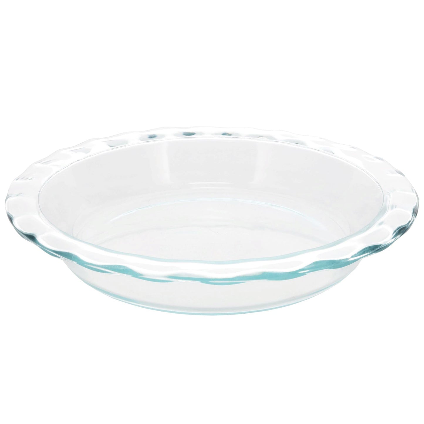 Pyrex C-209 Clear Fluted Rim Glass Pie Plate 9.5 in x 1.6 in (24 cm) - Made in USA