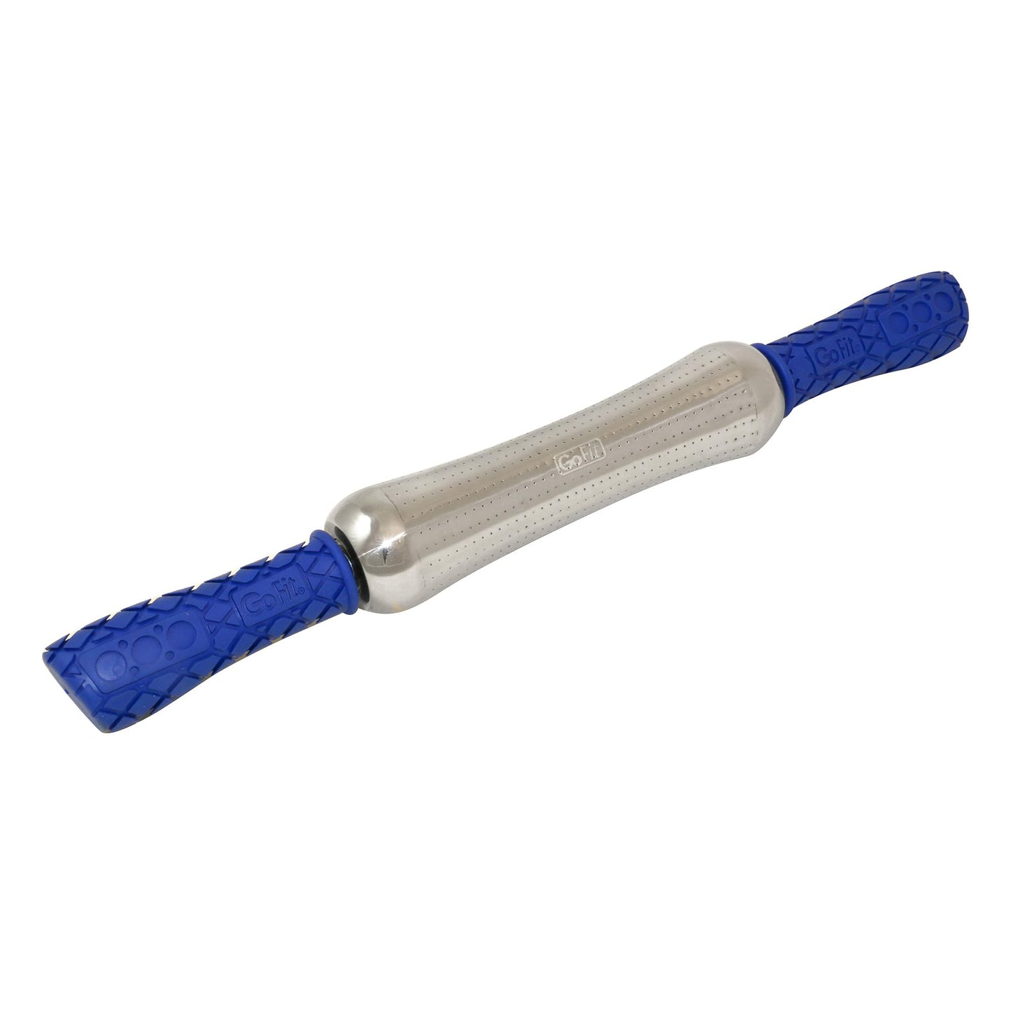 GoFit Polar Roller Cold Compression Therapy Massage Bar for Muscle Relief, Recovery, and Targeted Massage, Blue, 9.8 x 4.8 x 2.8 Inches