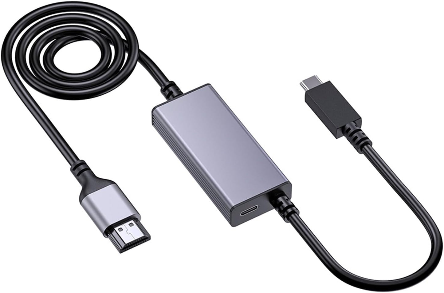VLSQHNCF [4K@60Hz] PD60W USB C to HDMI Adapter, Fast Charging Double Monitor, USBC to HDMI Adapter Docking Stations