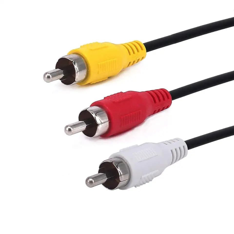 4.9ft, 2.0 3 Herfair USB to RCA Cable, USB A Male to RCA Male Phono AV Cable for DVDs, Digital Cameras, Camcorder