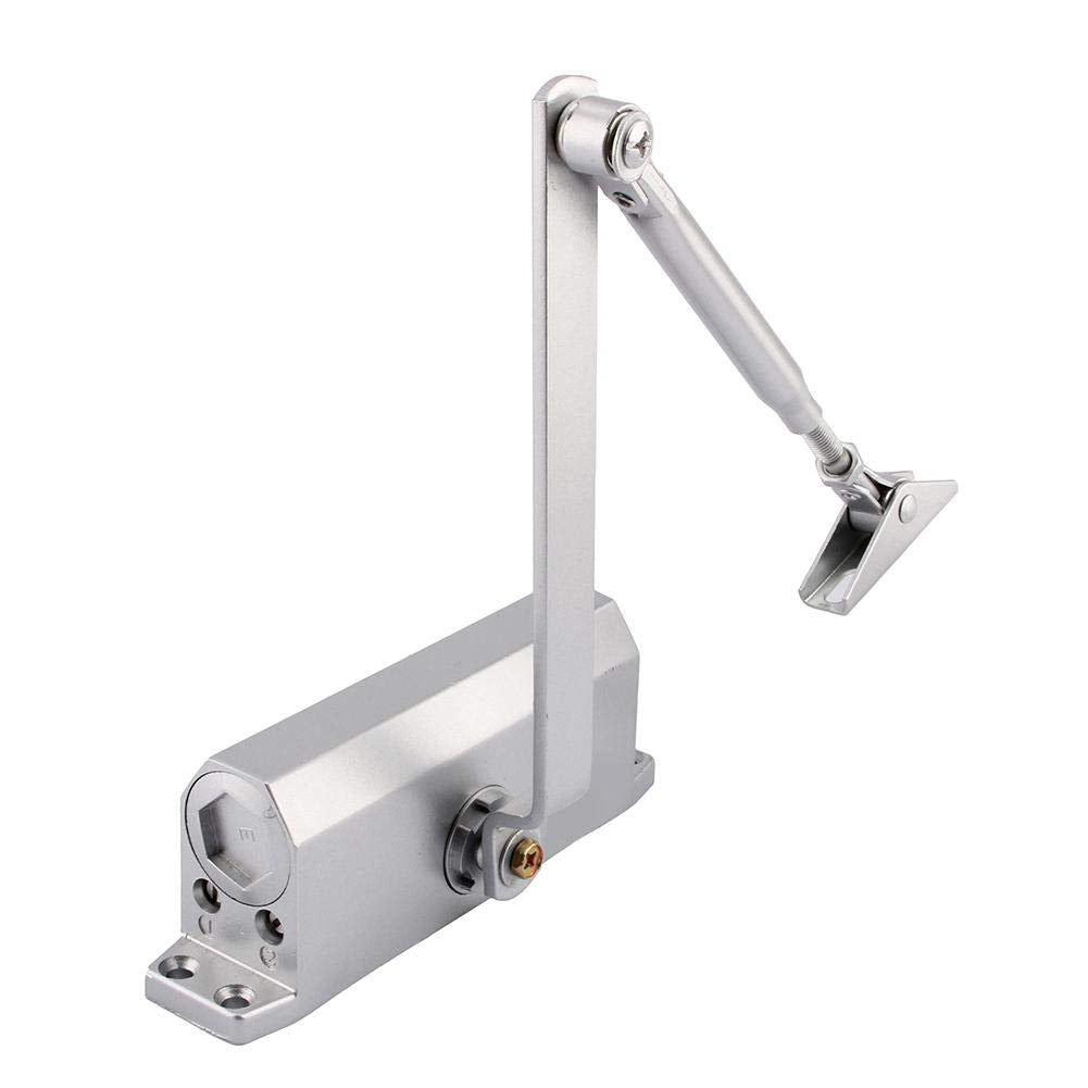 Automatic Door Closer, Heavy Duty Commercial, Aluminum Construction, 45-65KG Capacity