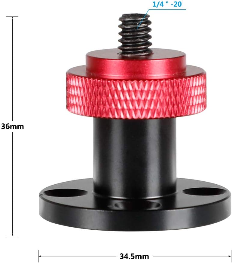 1/4"-20 2164 CAMVATE Male Thread Screw Mount for Supporting Wall-Mounted Accessory