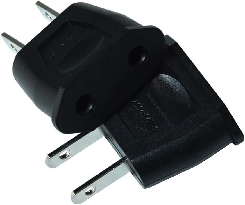 FILSHU (10 EU Euro Europe to US USA Power Jack Wall Plug Converter Travel Adapter Adaptor PCS)
