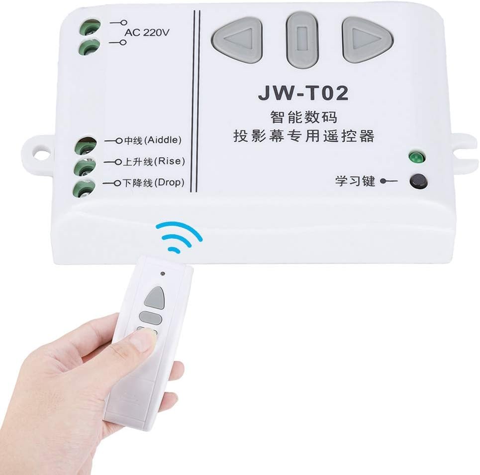 Mugast Control(433Mhz) Projector Screen Projection Screen Up Down Reversing Controller with Remote