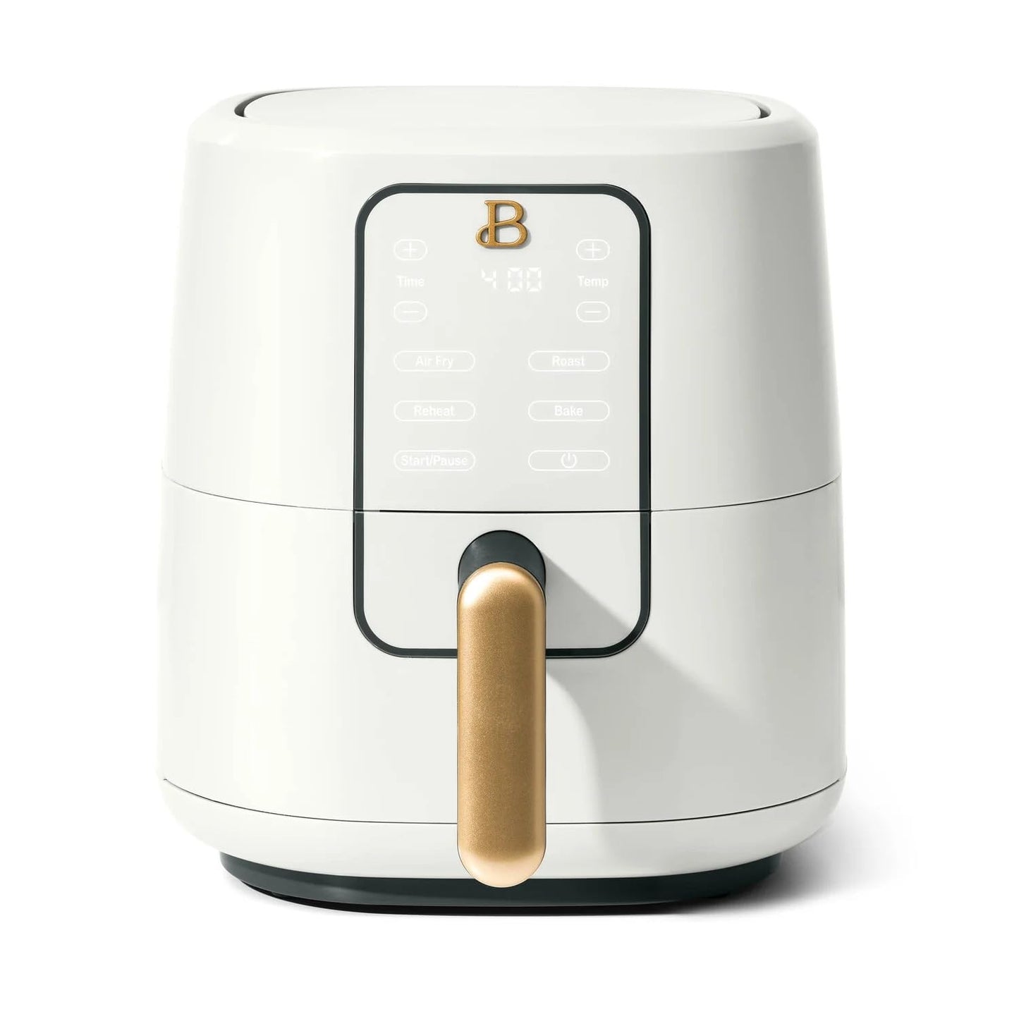 B - 3-Quart Digital Air Fryer, TurboCrisp Technology, 4 Presets, 170°F-400°F, Non-Stick, Dishwasher Safe, 1200 Watt. (White Icing)