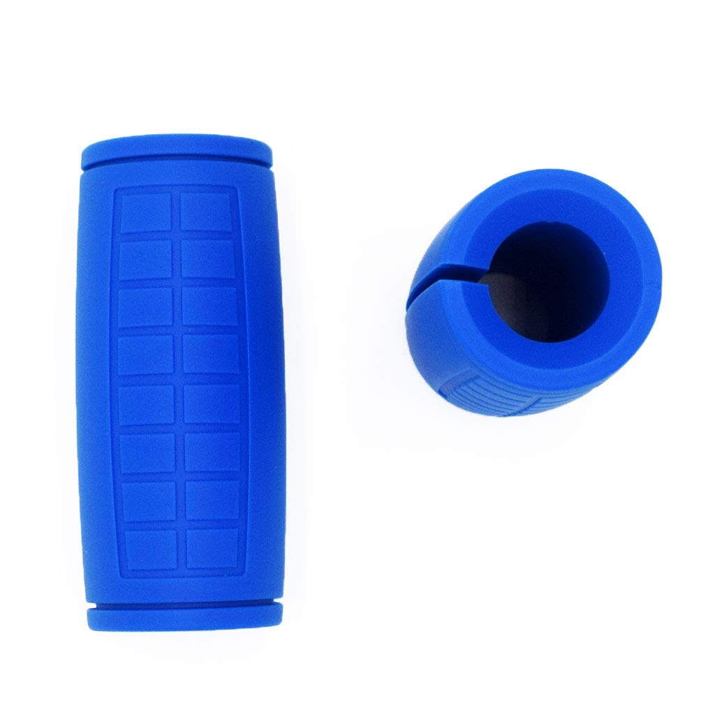 yuhqc Weight Bar Grips Fit Standard Barbell, Dumbell Handles, Thick Bar Training Adapter for Weightlifting & Cable Attachments Fitness Training Rope Grips for Body Arm Forearm Builder Strength(Blue)