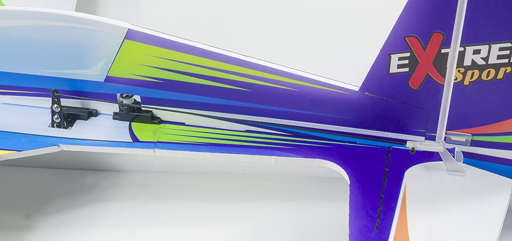Viloga RC Plane Kit - 710mm Xtreme Sports PP Foam Airplane Model for Adults, 3D Aerobatic Outdoor Flying (KIT+Motor+Servos+6CH Receive RX445(FRSKY D16))