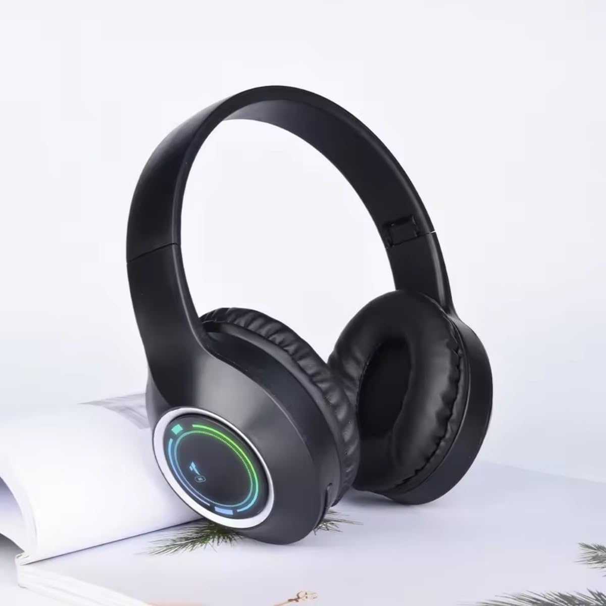 MGHOAQFRS Headset Bluetooth Headphones Over Ear,Wireless Headphones Low Latency, Hands-Free Calls, Noise Reduction