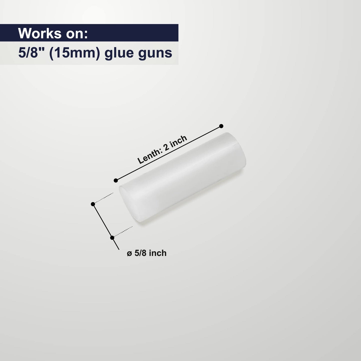 ASA Industrial Hot Glue Sticks 5/8" x 2" Clear High Temp – Stronger Hold, Low Stringing – Short Glue Gun Refills for Crafts, Wood, Fabric & Packaging – 25 lb (Approx. 1,416 Sticks)