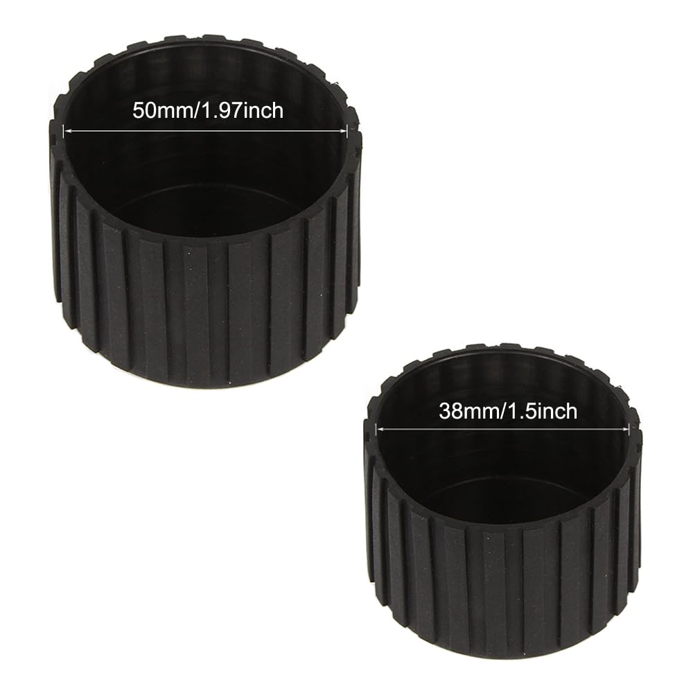 SquEqu 8 Pack Weight Bench End Caps Replacement Exercise Steppers Foot Tips Rubber Covers Floor Protector for Stair Stepper Elliptical Machine Recumbent Bike Recumbent Exercise Bike Stationary Bike