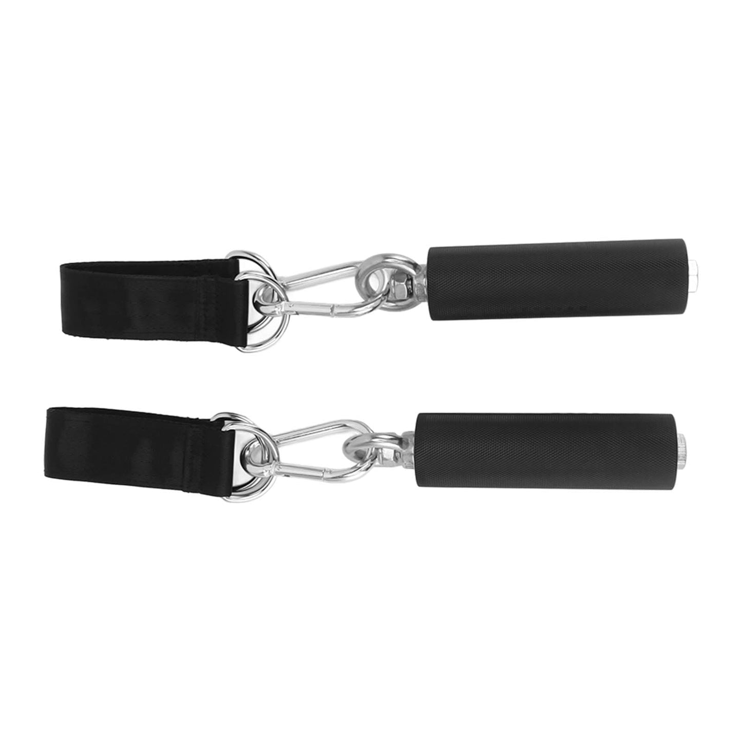 Yuecoom TPR Anti-Slip Pull Up Handles (1 Pair) - Heavy Duty Rubber Coated Gym Cable Handles for Lat Pulldown, Home Gym Equipment, Strength Training Accessories - Universal Attachment for Ropes/Straps