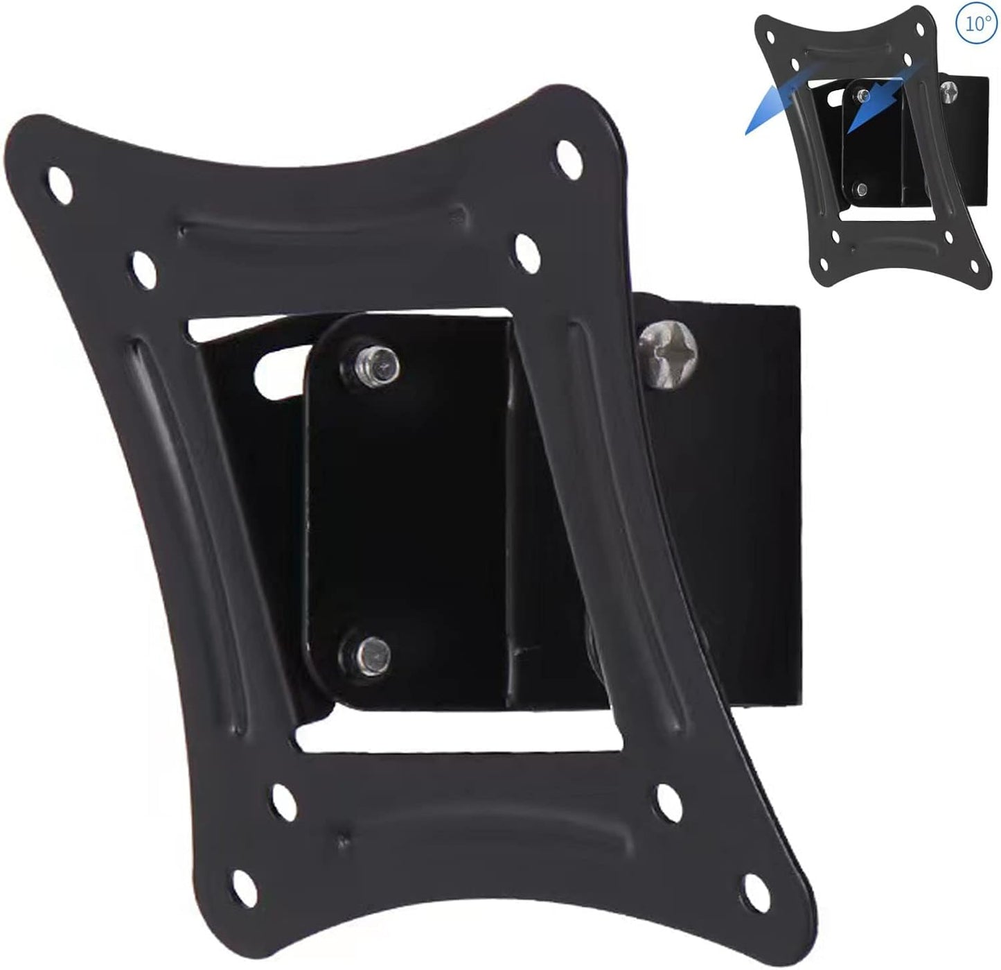 KUNHEHO 14-24 Inch Tilting TV Wall Mount Monitor Wall Mount Camper LED LCD Small Monitor Bracket with Screw