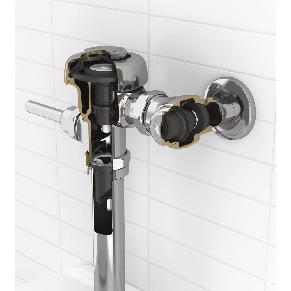 Sloan Regal 111 Water Closet Flushometer, 3080150 & Sloan EBV-200-A Retrofit, 3325201 Bundle - Fixture Connection Top Spud, 1.28 GPF Flush Valve, Exposed Side Mount Sensor, 72 Hour Sentinel Flush