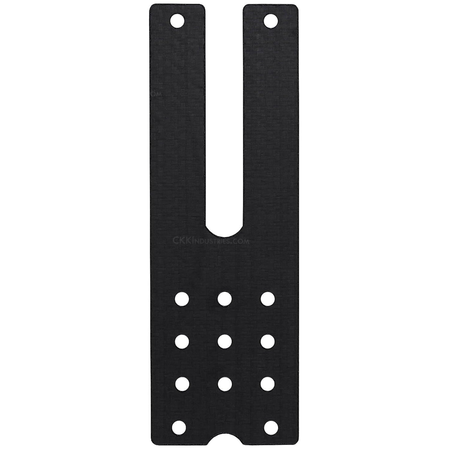 Curv Dual Molle Adapter - (Black) - (No Hardware) - (3.00in) - USA Made, Customizable Carry Angle, Dual Mounting Arms for Tactical Gear, for Military & Law Enforcement