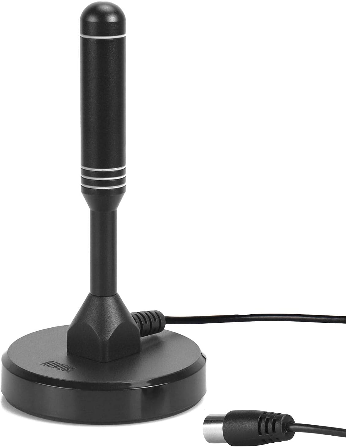 August DTA240 2 50 HDTV Antenna - - Indoor/Outdoor Portable Digital Aerial with Magnetic Base Meters Coax Cable Miles