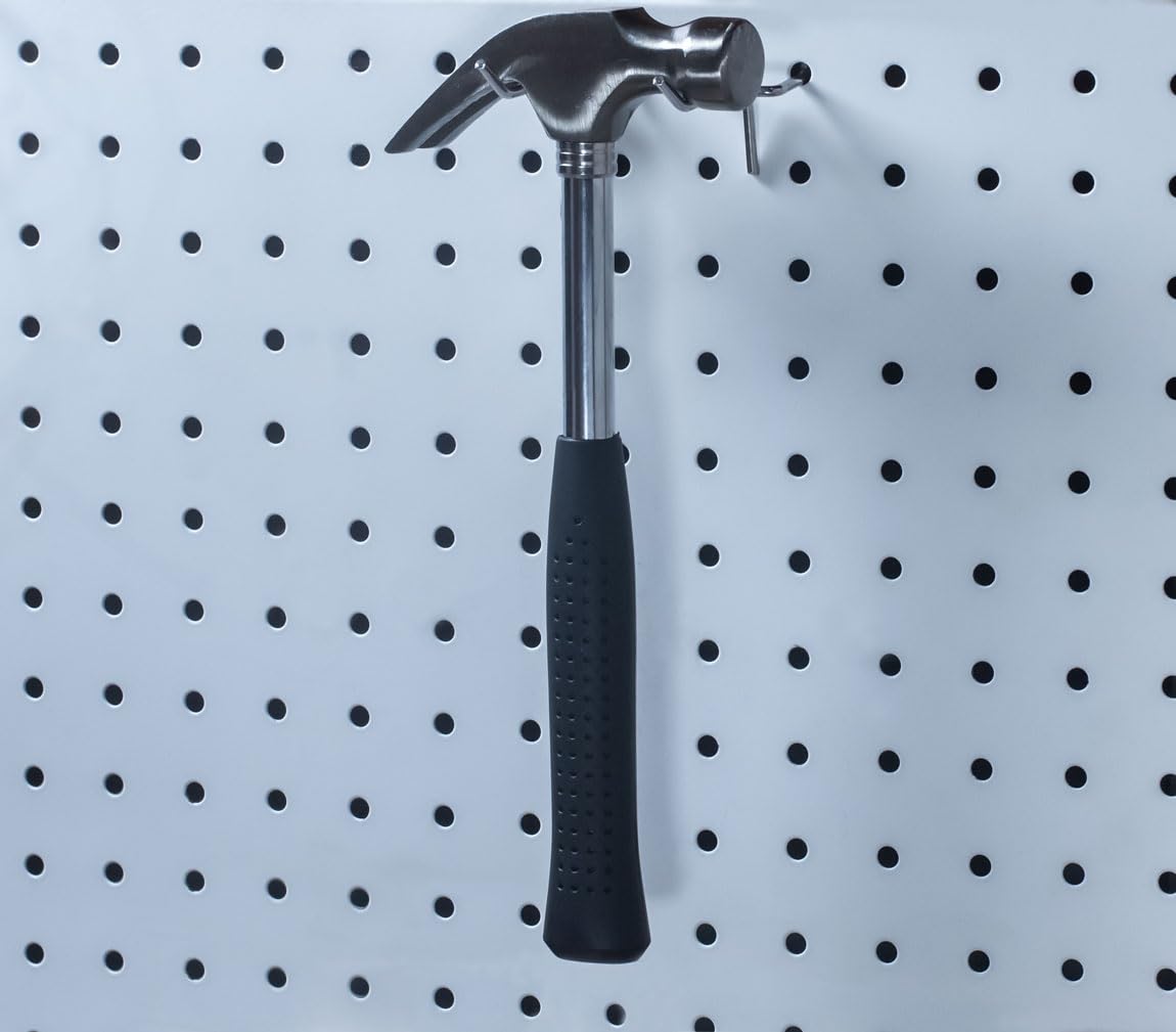 KINOMI 36 Pieces 2 Inch Silver Pegboard Hooks Heavy Duty Pegs Pegboard Accessories for 1/4 in and 1/8 in Peg Boards in Garages, Tool Sheds, Basements etc