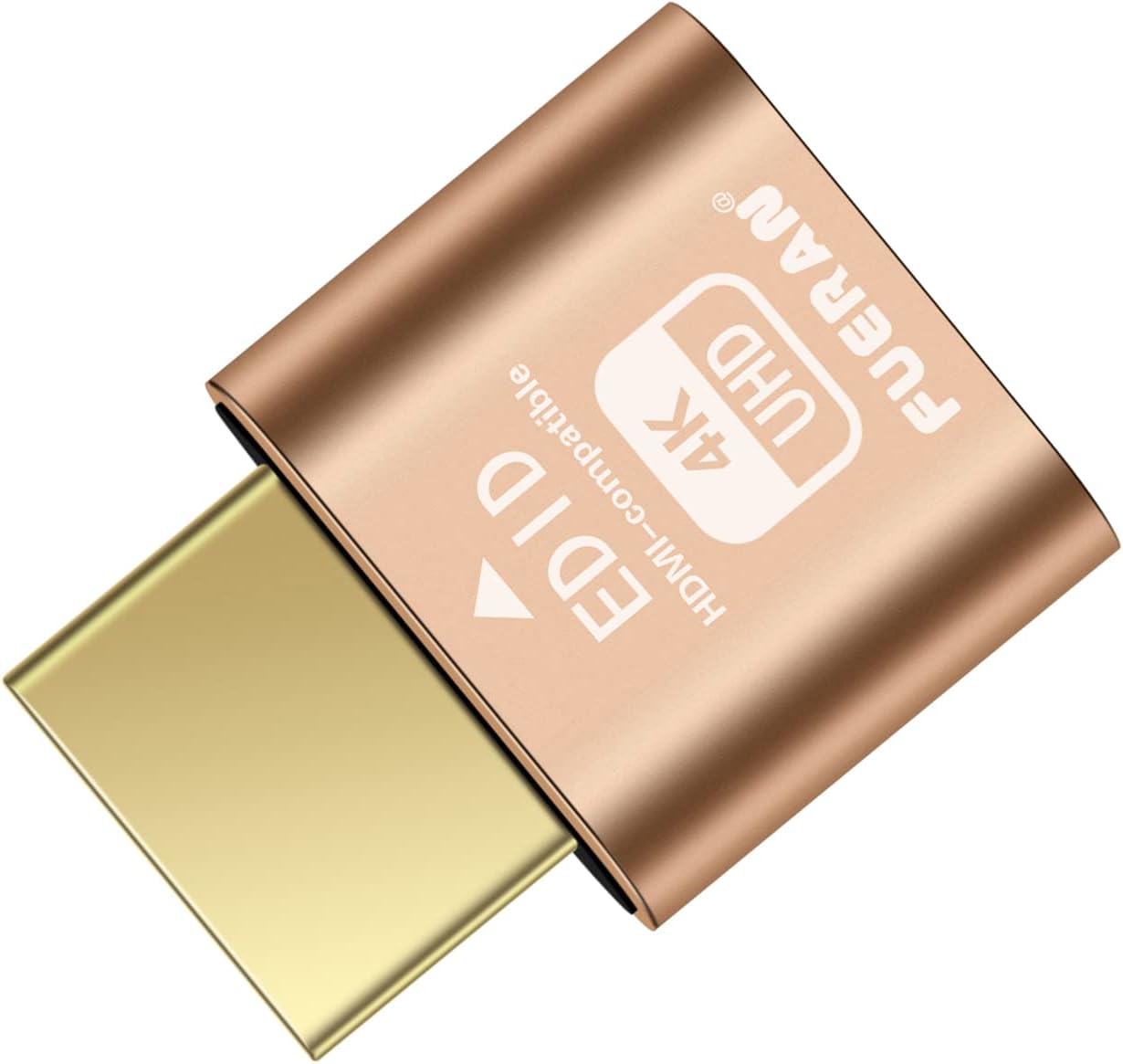FUERAN 4K Dummy 4096x2160@60Hz, 3840x2160@60Hz, 2560x1440@60Hz Play(1 Pack) HDR HDMI Plug, Virtual Monitor Emulator