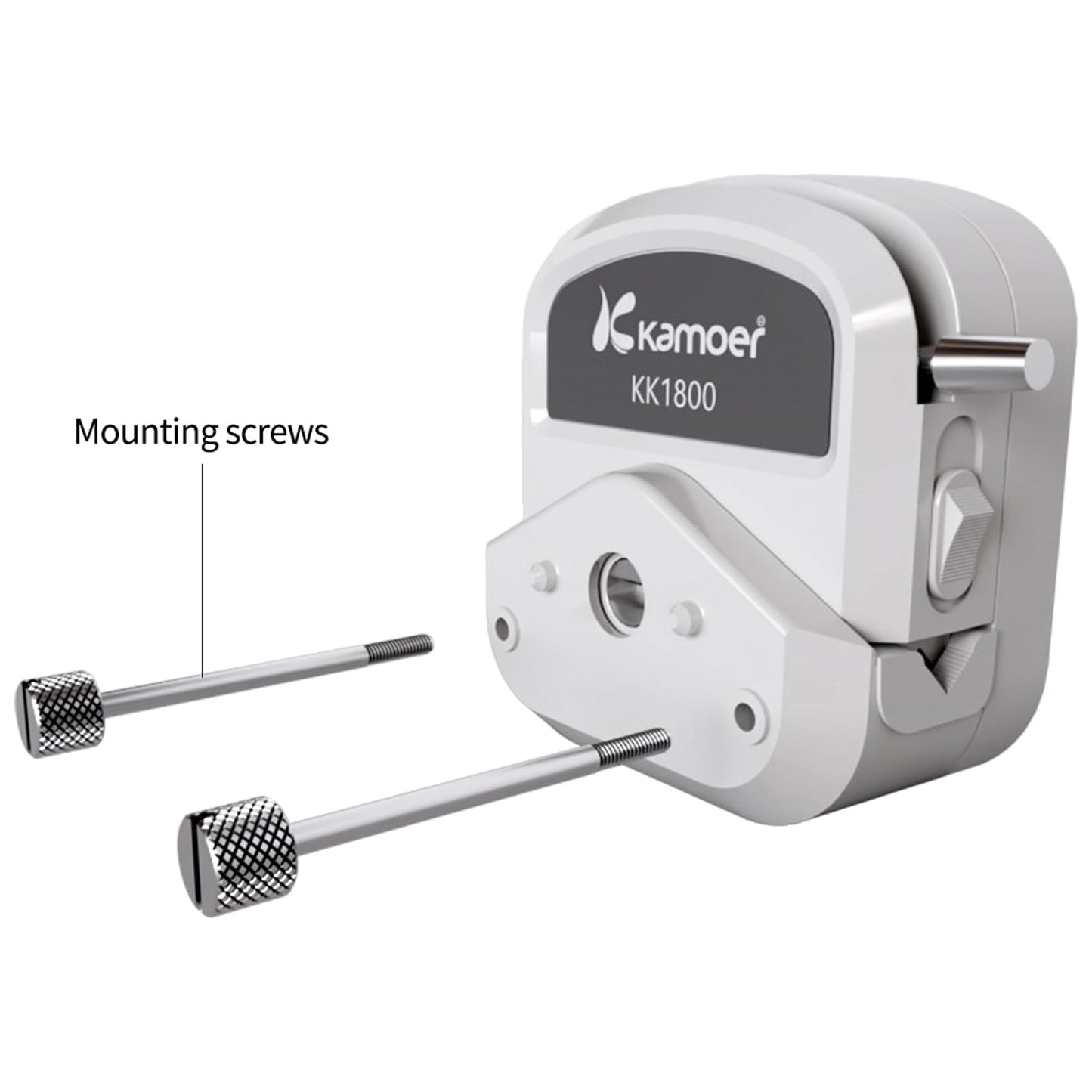 Kamoer UIP V2 Intelligent 0.1~1500ml/min high Flow peristaltic Pump with high-Precision Closed-Loop Stepper Motor 100V~240VAC dosing Pump Foot Switch (Double Head)