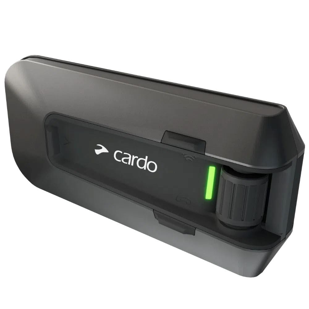 Cardo PACKTALK Edge Motorcycle Bluetooth Communication System Headset Intercom - Dual Pack
