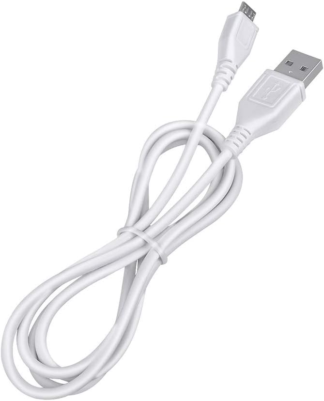 J-ZMQER 5ft S-100 White Micro USB Power Charging Cord Cable Lead Compatible with Sound Oasis White Noise Machine