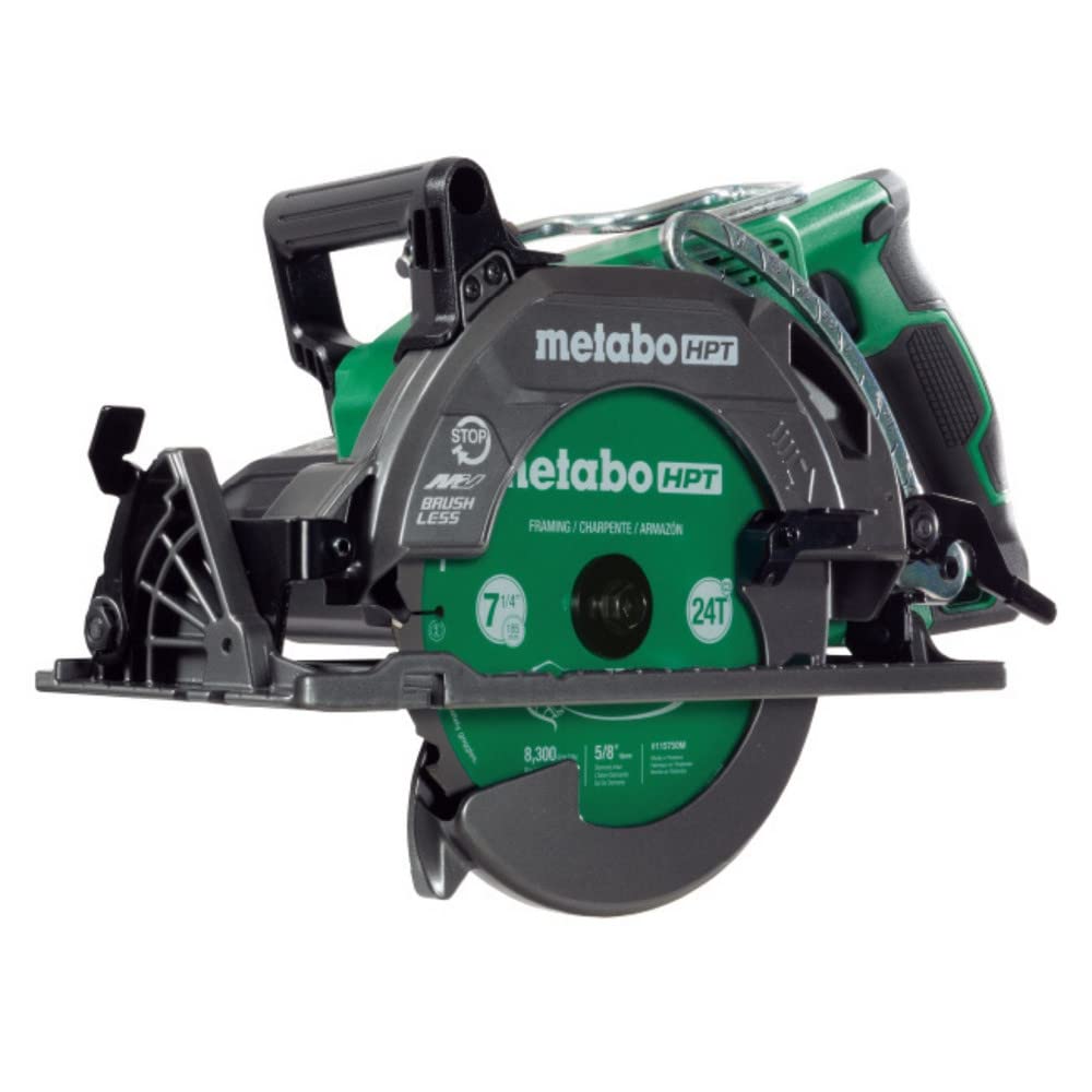 Metabo HPT 36V MultiVolt 7-1/4 Inch Rear Handle Circular Saw, Tool Only – No Battery, Lightest Weight in Its Class, 53° Bevel Capacity, High-Capacity Cutting, C3607DWAQ4