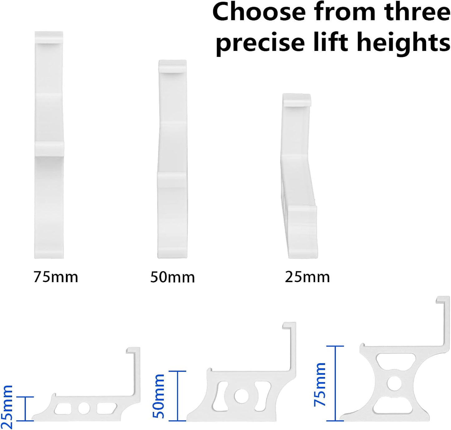 Generic 3-Height (25mm-75mm), Installation(25mm Soundbar Stand Compatible with Arc Ultra, Adjustable Riser Base Sturdy